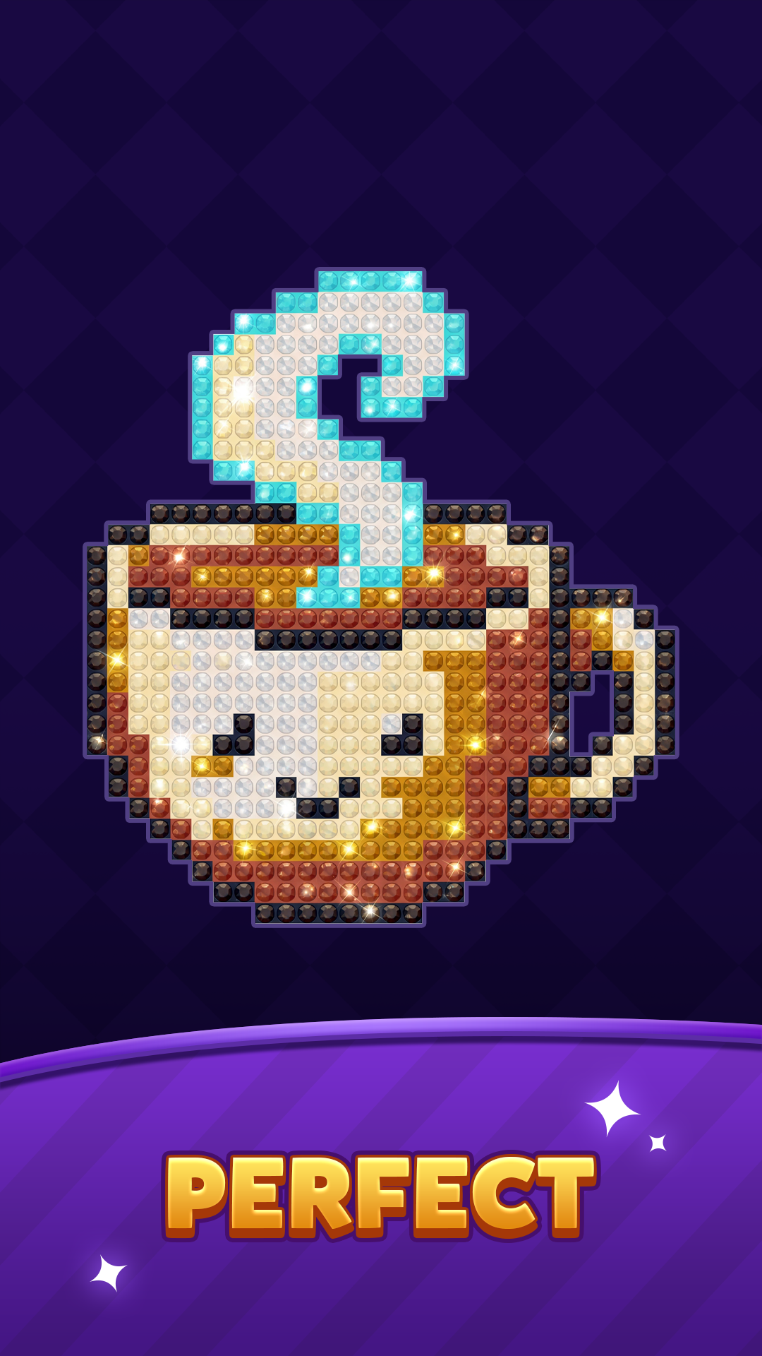 Gem Coloring Match colorful pixel artwork